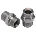 Parker Hydraulic Straight Threaded Adapter Male R 0.75in Steel 60° K4 Series 12F3MK4S