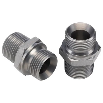 Parker Hydraulic Straight Threaded Adapter Male R 0.75in Steel 60° K4 Series 12F3MK4S