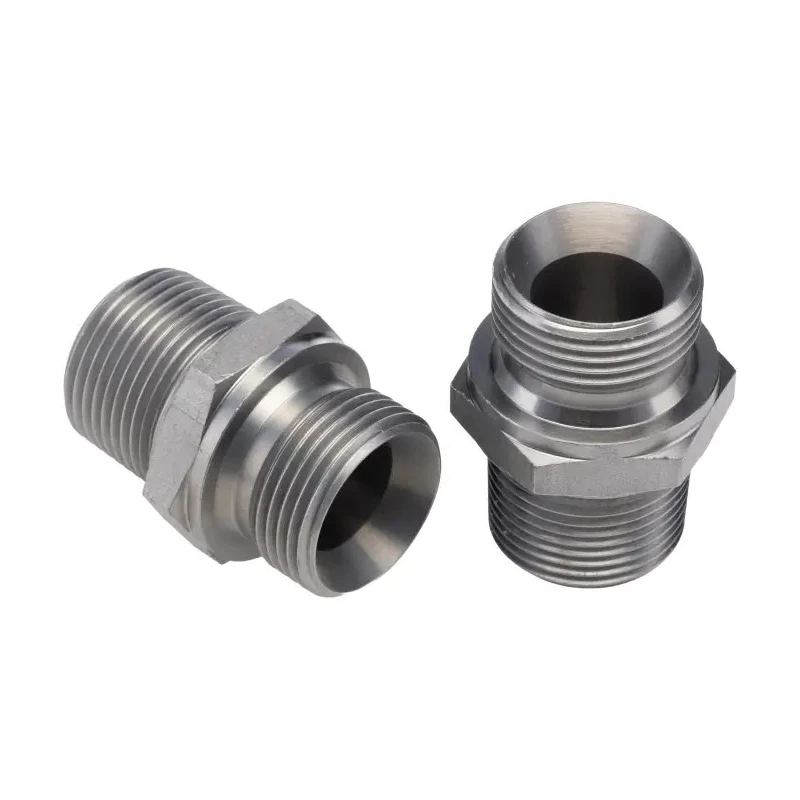 Parker Hydraulic Straight Threaded Adapter Male R 0.75in Steel 60° K4 Series 12F3MK4S