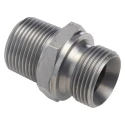 Parker Hydraulic Straight Threaded Adapter Male R 0.75in Steel 60° K4 Series 12F3MK4S