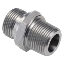 Parker Hydraulic Straight Threaded Adapter Male R 0.75in Steel 60° K4 Series 12F3MK4S