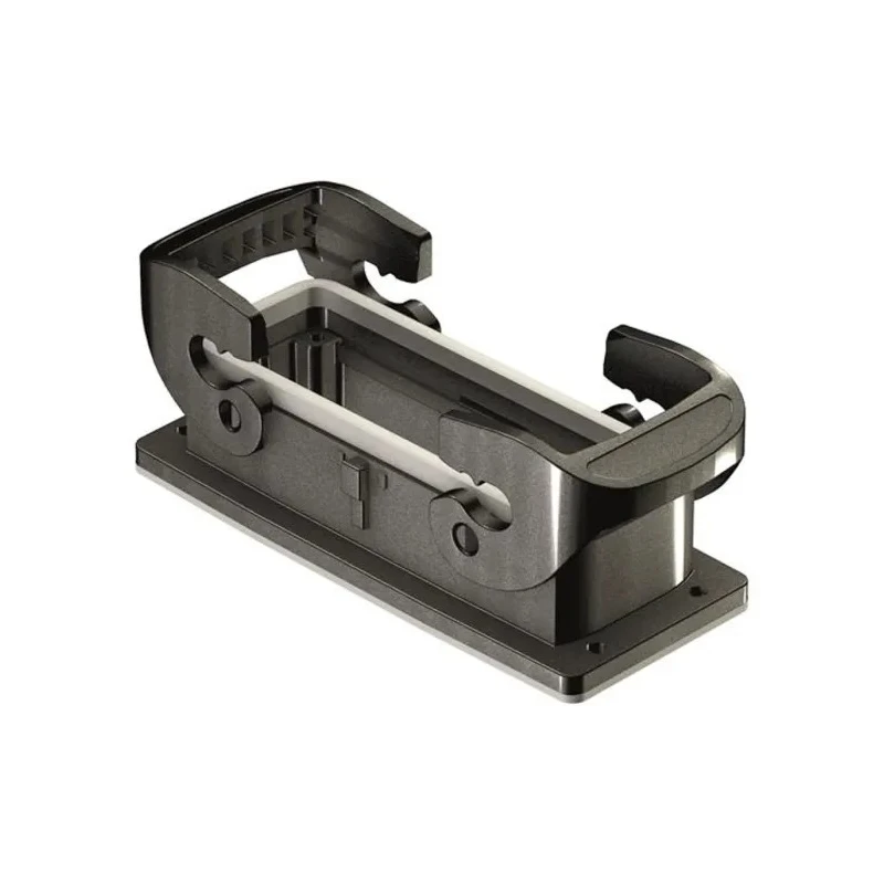 HARTING Han-Eco B Range Heavy Duty Power Connector Housing, Double Lever Bulkhead, IP66, Fibreglass Reinforced 19432240320