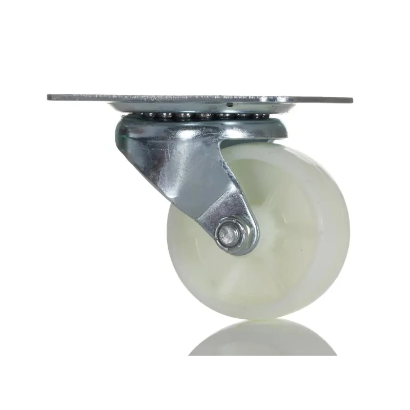 RS PRO Swivel Castor 200 kg Capacity, 63 mm Wheel, Polypropylene, Bright Zinc Plated, Plain Bearing 183-0092