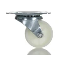 RS PRO Swivel Castor 200 kg Capacity, 63 mm Wheel, Polypropylene, Bright Zinc Plated, Plain Bearing 183-0092