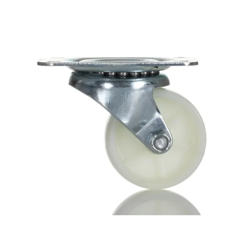 RS PRO Swivel Castor 200 kg Capacity, 63 mm Wheel, Polypropylene, Bright Zinc Plated, Plain Bearing 183-0092