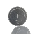 RS PRO Lithium Button Battery LIR2032, 3.6V, 40mAh, 20mm Diameter, Rechargeable 183-4291