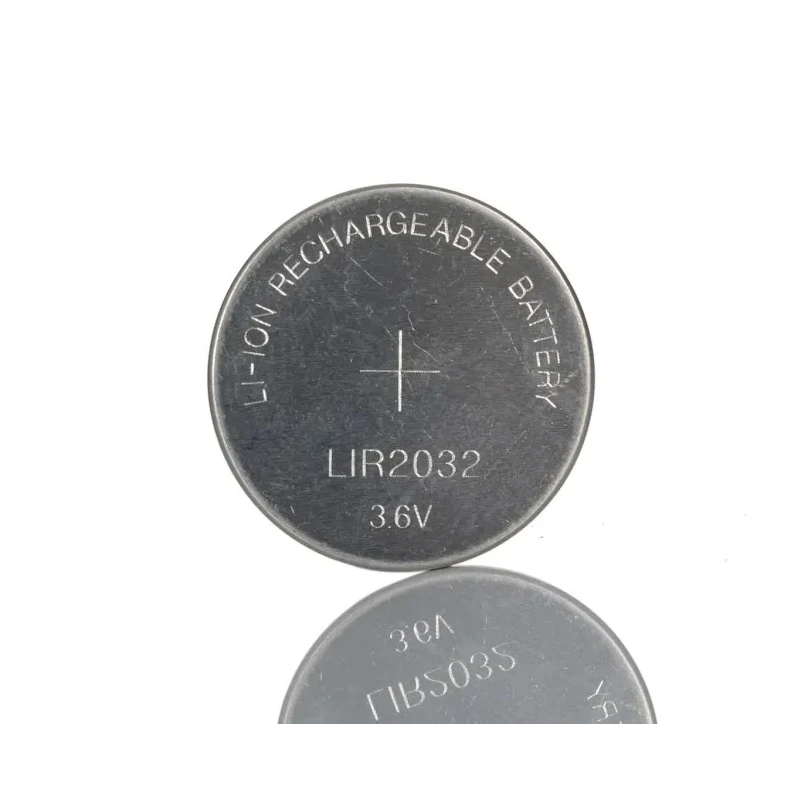 RS PRO Lithium Button Battery LIR2032, 3.6V, 40mAh, 20mm Diameter, Rechargeable 183-4291