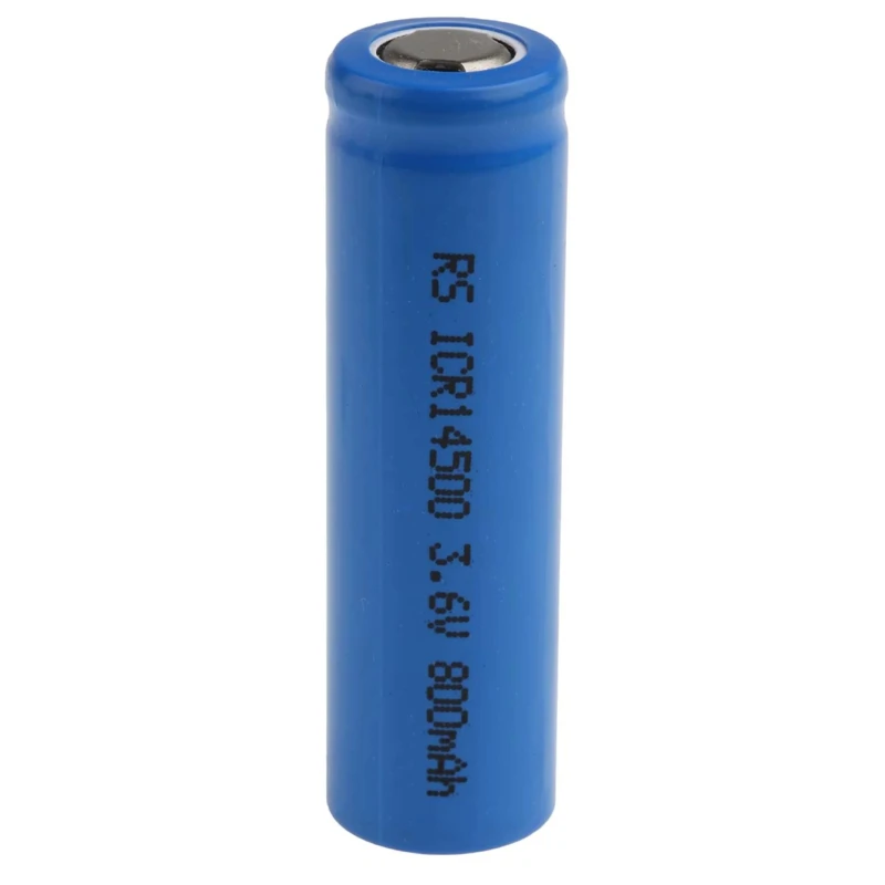 RS PRO Lithium-Ion Rechargeable Battery 3.6V 820mAh, 14.5mm Diameter, 50.5mm Height ICR14500