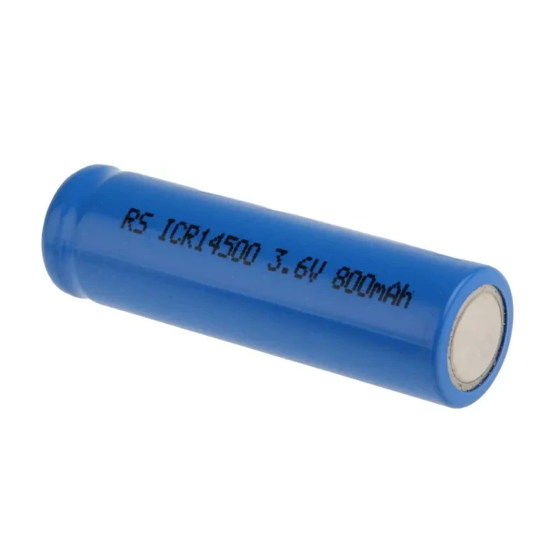 RS PRO Lithium-Ion Rechargeable Battery 3.6V 820mAh, 14.5mm Diameter, 50.5mm Height ICR14500