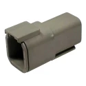 Deutsch DTM Automotive Connector Female, Grey, 6 Way Crimp Termination, IP68, Polyamide, DTM04-6P