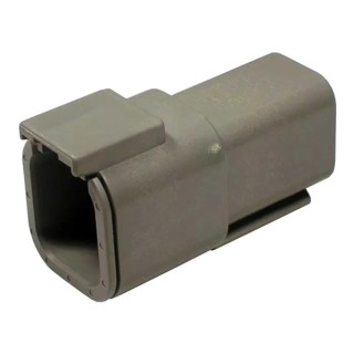 Deutsch DTM Automotive Connector Female, Grey, 6 Way Crimp Termination, IP68, Polyamide, DTM04-6P