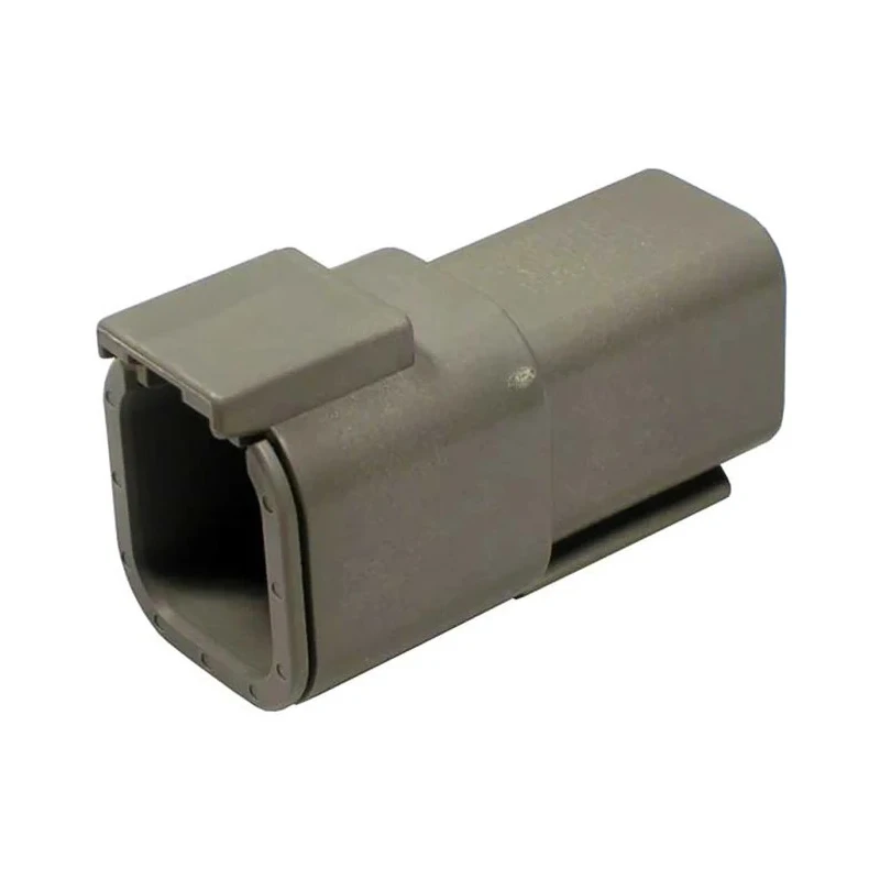 Deutsch DTM Automotive Connector Female, Grey, 6 Way Crimp Termination, IP68, Polyamide, DTM04-6P