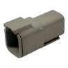 Deutsch DTM Automotive Connector Female, Grey, 6 Way Crimp Termination, IP68, Polyamide, DTM04-6P