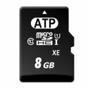 ATP Industrial Grade MicroSDHC Card 8GB, UHS-I U1, Class 10, SLC NAND AF8GUD3A-WAAXX