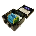 CE-TEK Black Polyester Junction Box, 10 Terminals, 4xM20 Entry, IP66, ATEX Certified, 120x90x122 mm, CEP121290PAI