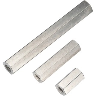 Wurth Elektronik Threaded Standoff M3 5 mm Body Brass Female/Female Hex Nickel Finish 970050324