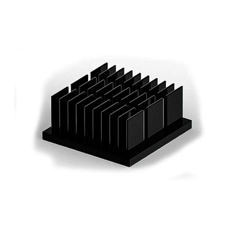 SPREADFAST Universal Square Aluminium Heatsink, 11 mm Height, 25 mm x 25 mm, Black SFH2501-11L