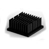 SPREADFAST Universal Square Aluminium Heatsink, 11 mm Height, 25 mm x 25 mm, Black SFH2501-11L