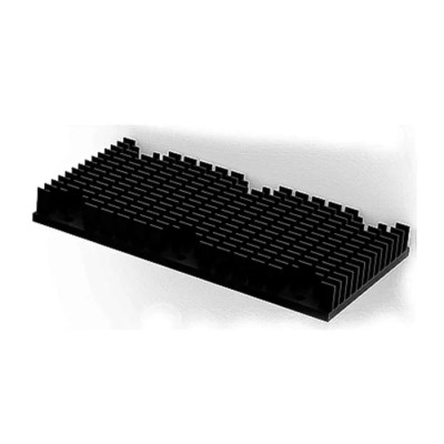 SPREADFAST Heatsink for 1/1 Brick DC/DC Converter, Aluminium, 116.8 mm x 61 mm x 12.2 mm, Black Finish HS-DC-1/1-HFL-12