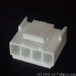 JST VH Female Connector Housing, 3.96 mm Pitch, 4 Way, Polybutylene Terephthalate, VHR-4M