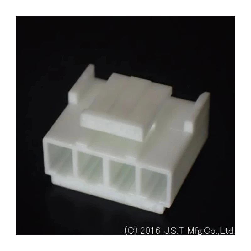 JST VH Female Connector Housing, 3.96 mm Pitch, 4 Way, Polybutylene Terephthalate, VHR-4M