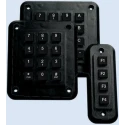 Storm IP65 Polymer Keypad, 4 Keys, 4x1 Layout, Panel Cutout 42.5x118.5mm, Model 