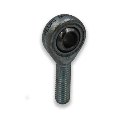 Fluro Galvanised Steel Rod End, M8 x 1 Male, 8mm Bore, Metric, Dynamic Load 16.7kN, Static Load 19.5kN GAXSW8x1