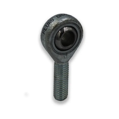 Fluro M22 x 1.5 Male Galvanised Steel Rod End, 22mm Bore, Left Hand Thread, Galvanised Steel GALXSW22