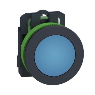 Schneider Electric Flush Blue LED Pilot Light, 264V AC, 30 mm Cutout, IP66/IP67/IP69, Round, XB5FVM6