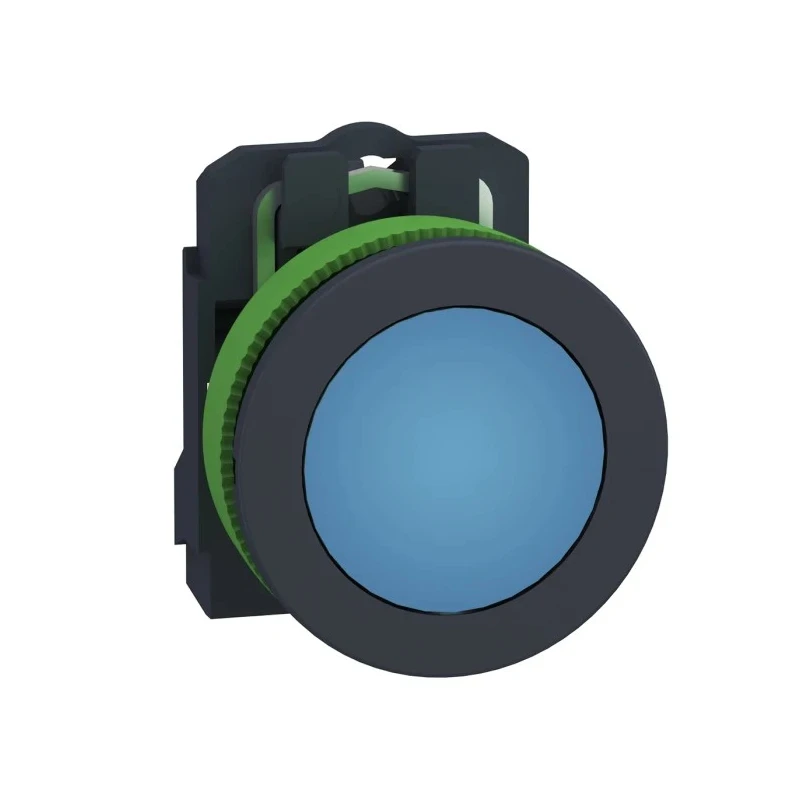 Schneider Electric Flush Blue LED Pilot Light, 264V AC, 30 mm Cutout, IP66/IP67/IP69, Round, XB5FVM6