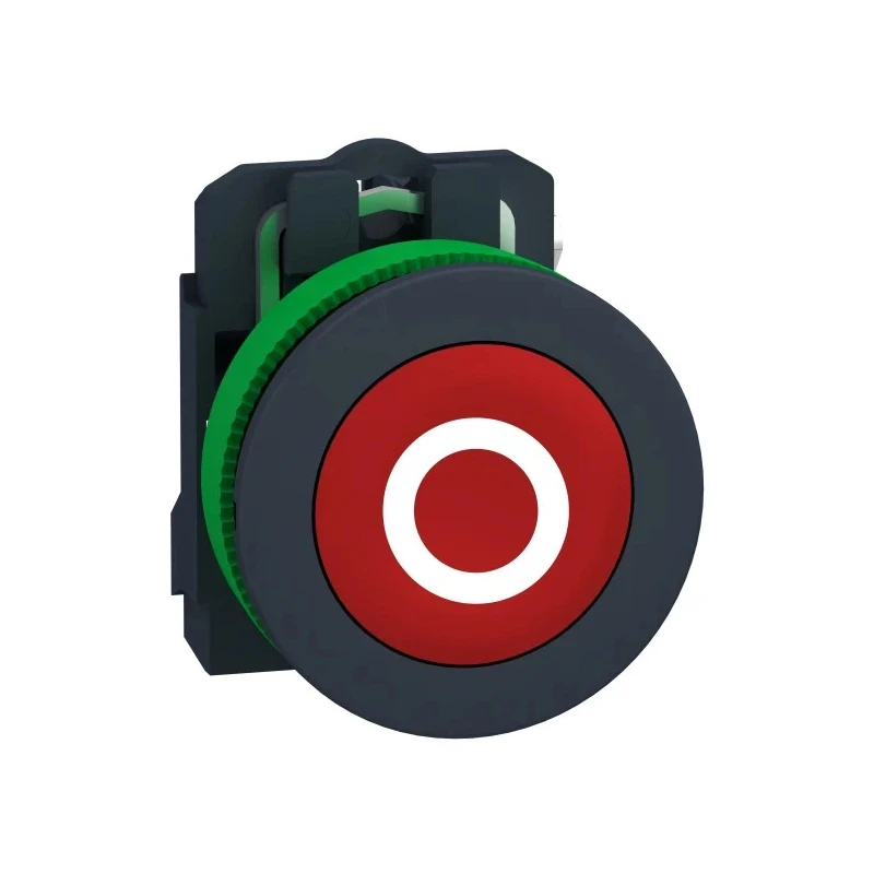 Schneider Electric XB5 Series Push Button Switch, Spring Return, Panel Mount, 30 mm Cutout, SPST, Red LED, IP69 XB5FA4322