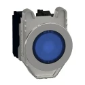 Schneider Electric Harmony XB4 Illuminated Push Button Switch, Spring Return, Panel Mount, Blue LED, 30 mm Cutout XB4FW36M5