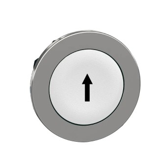 Schneider Electric Harmony XB4 Series White Momentary Push Button Head, 30 mm Cutout, IP69K, IP67, IP66 ZB4FA334