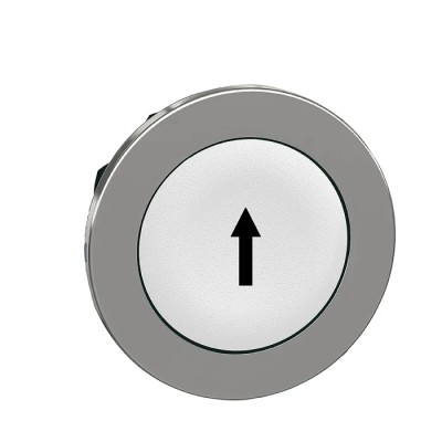 Schneider Electric Harmony XB4 Series White Momentary Push Button Head, 30 mm Cutout, IP69K, IP67, IP66 ZB4FA334