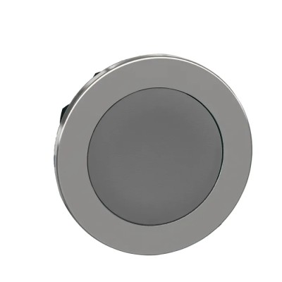 Schneider Electric Harmony XB4 Series Grey Momentary Push Button Head, 30 mm Cutout, Metal, IP69K/IP67/IP66 ZB4FA8