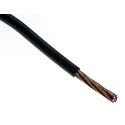 RS PRO H07V-R Series Black Hook Up Wire, Polyvinyl Chloride, 7 x 1.7mm Core Strands, 50m Reel, 750V, 185-3916