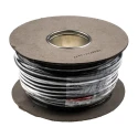 RS PRO H07V-R Series Black Hook Up Wire, Polyvinyl Chloride, 7 x 1.7mm Core Strands, 50m Reel, 750V, 185-3916
