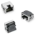 Wurth Elektronik WR-MJ Series RJ45 Connector , Nickel Plated Brass Shield, Horizontal, 1 Port, 8 Way