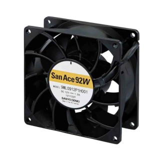 Sanyo Denki Axial Fan , 12V DC, 3.7 m³/min, 22.8W, IP68, 92mm x 92mm x 38mm