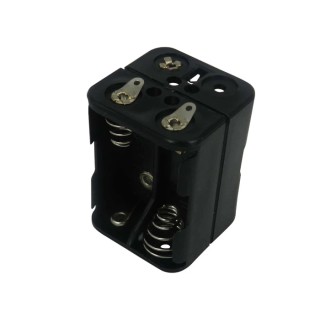 RS PRO N Battery Holder for 4 N Cells, Polypropylene, Snap-in Mount, Solder Tag, 38.2 x 28.2 mm 185-4755