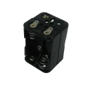 RS PRO N Battery Holder for 4 N Cells, Polypropylene, Snap-in Mount, Solder Tag, 38.2 x 28.2 mm 185-4755