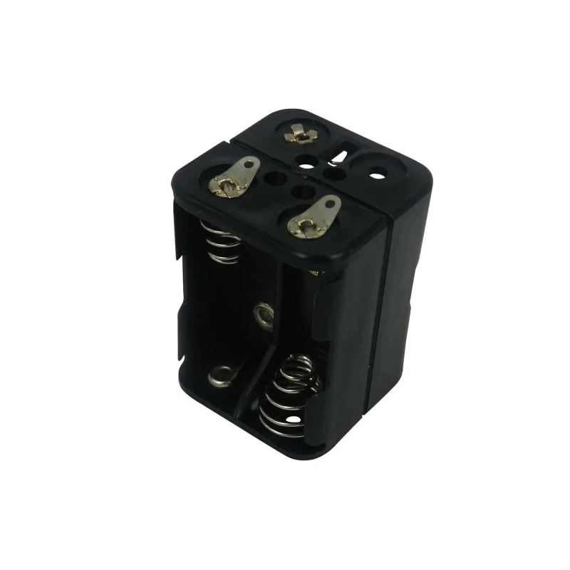 RS PRO N Battery Holder for 4 N Cells, Polypropylene, Snap-in Mount, Solder Tag, 38.2 x 28.2 mm 185-4755
