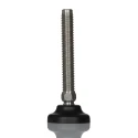 RS PRO M12 Adjustable Foot, Stainless Steel, 40 mm Diameter, 1000 kg Static Load, 30° Tilt, 185-4507