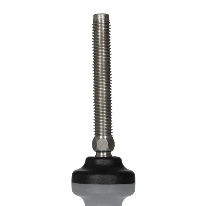 RS PRO M12 Adjustable Foot, Stainless Steel, 40 mm Diameter, 1000 kg Static Load, 30° Tilt, 185-4507