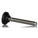 RS PRO M12 Adjustable Foot, Stainless Steel, 40 mm Diameter, 1000 kg Static Load, 30° Tilt, 185-4507