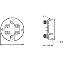 Curtis Hour Meter, 6-Digit LCD, Panel Mount, 60V AC, Electrical Reset, Model 701RR002N-1248D2060A