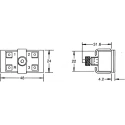Curtis Hour Meter, 6-Digit LCD, Panel Mount, 60V AC, Electrical Reset, Model 701RR002N-1248D2060A