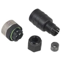 Telemecanique Sensors Circular Connector, 3 Contacts, Cable Socket, Female, IP67, Plastic Housing, 250V AC, XZCC20FDM30B
