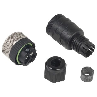 Telemecanique Sensors Circular Connector, 3 Contacts, Cable Socket, Female, IP67, Plastic Housing, 250V AC, XZCC20FDM30B