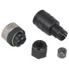 Telemecanique Sensors Circular Connector, 3 Contacts, Cable Socket, Female, IP67, Plastic Housing, 250V AC, XZCC20FDM30B